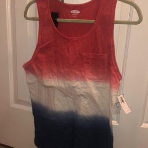 Red white and blue summer tank